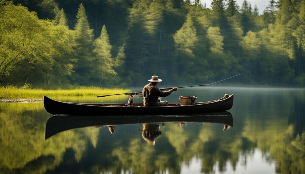 canoe fly fishing