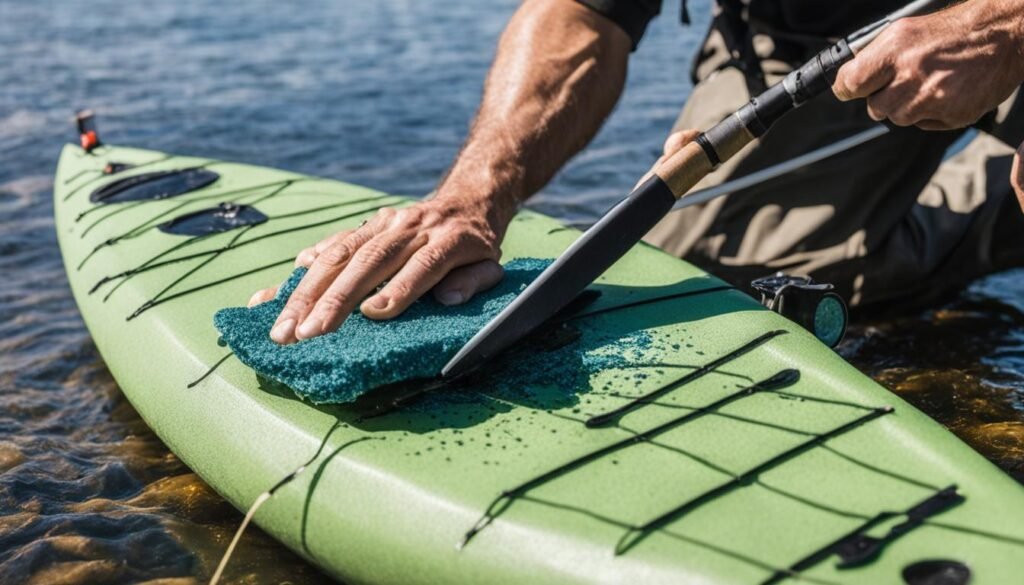 fly fishing kayak maintenance image