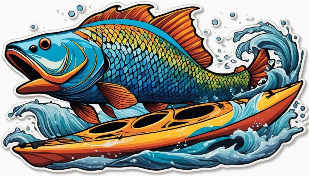 kayak decal for fishing