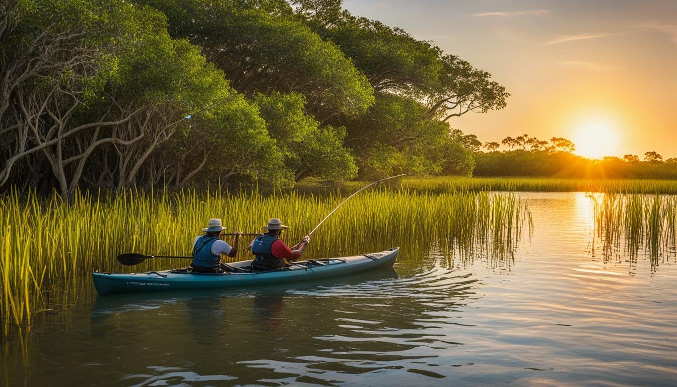 kayak fishing redfish